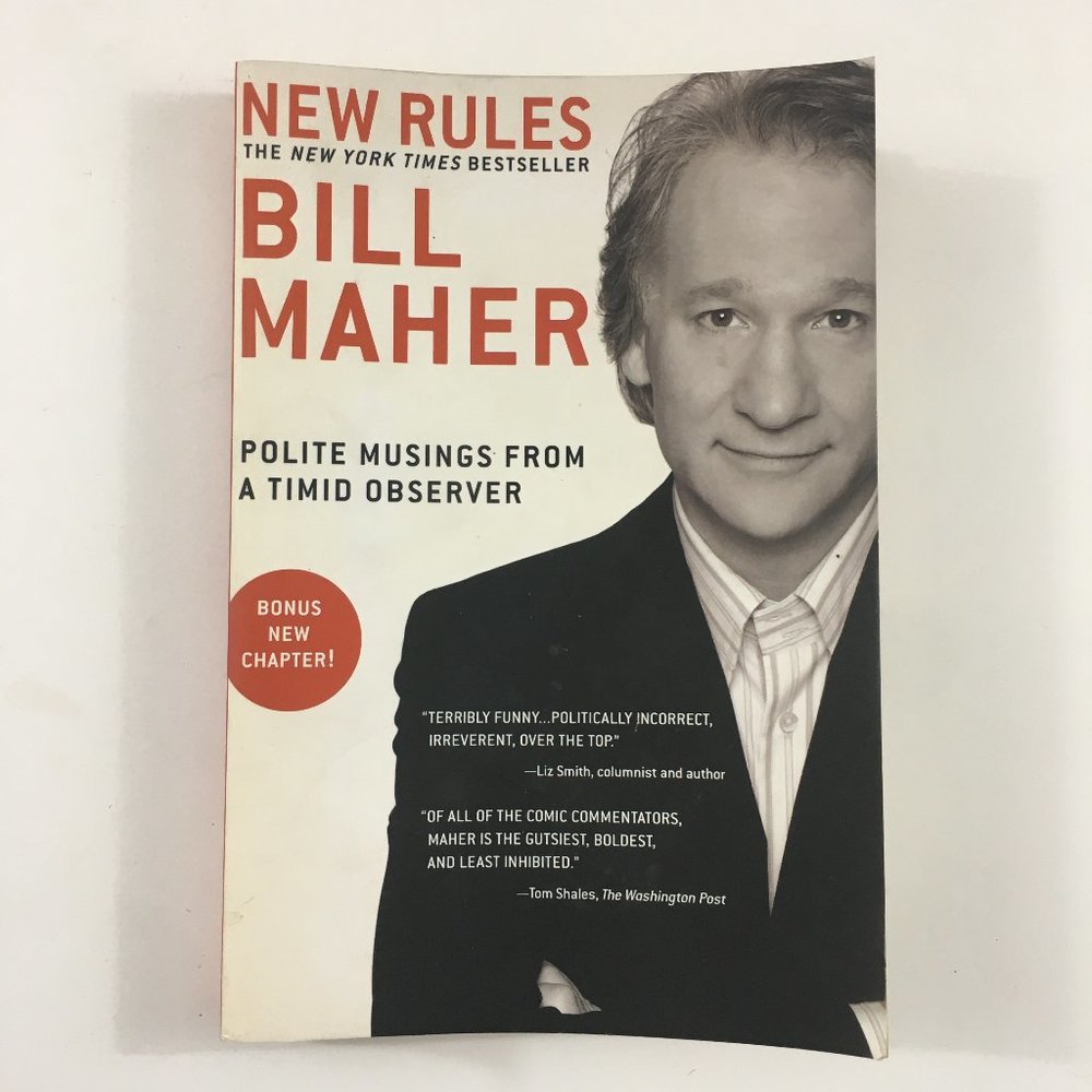 New Rules Polite Musings from a Timid Observer by Bill Maher 2006 Paperback Book